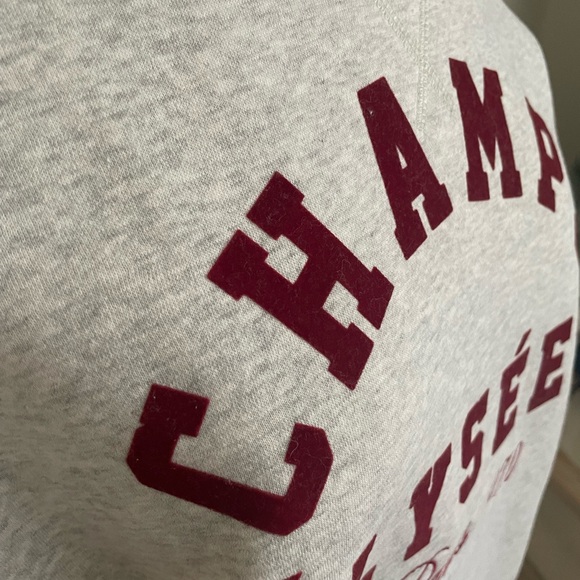 H&M graphic Gray Champs Élysées Sweatshirt - Picture 2 of 3